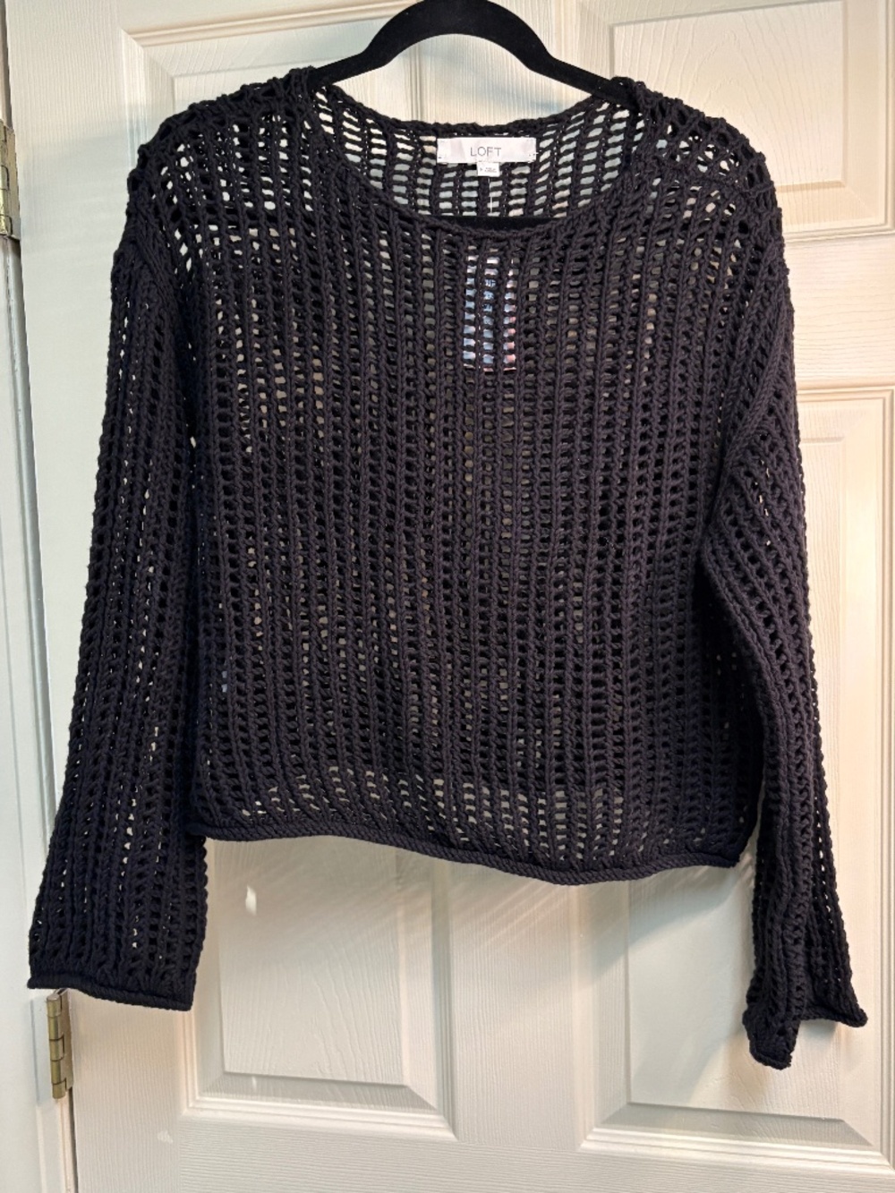Loft black knit sweater